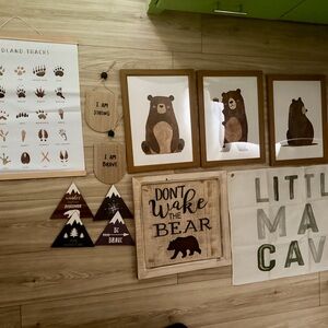 Little Boy Bedroom Wall Art Set
